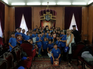 بالصور: أبناء الكنيسة الارثوذكسية بيافا ينطلقون للمشاركة في فعاليات مخيم صيفي بقبرص